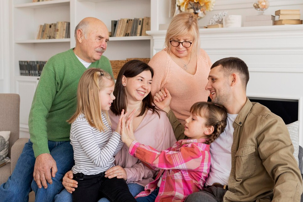 A Happily Reunited Family With Grandparents Protected By Super Visa Insurance